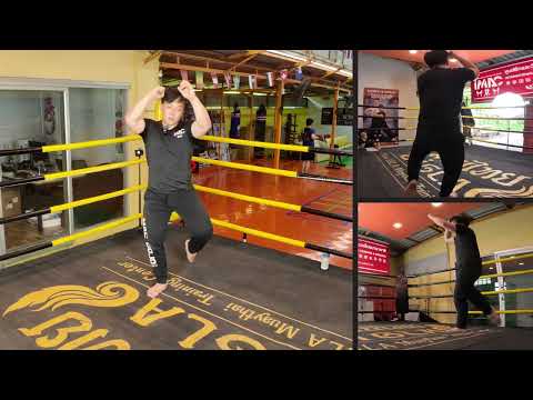 Lead straight knee — demonstration
