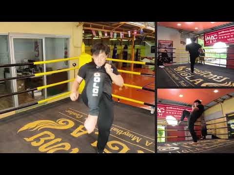 Rear straight knee — practice