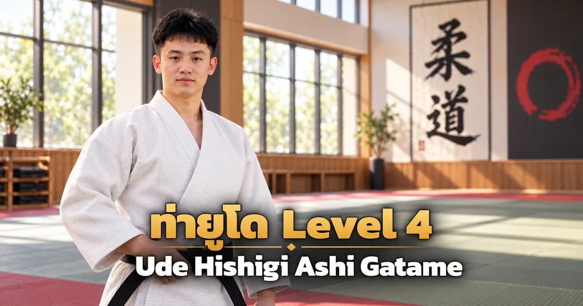 ภาพประกอบครูยูโด IMAC Dojo ในโดโจสมัยใหม่ สำหรับบท Ude Hishigi Ashi Gatame Level 4