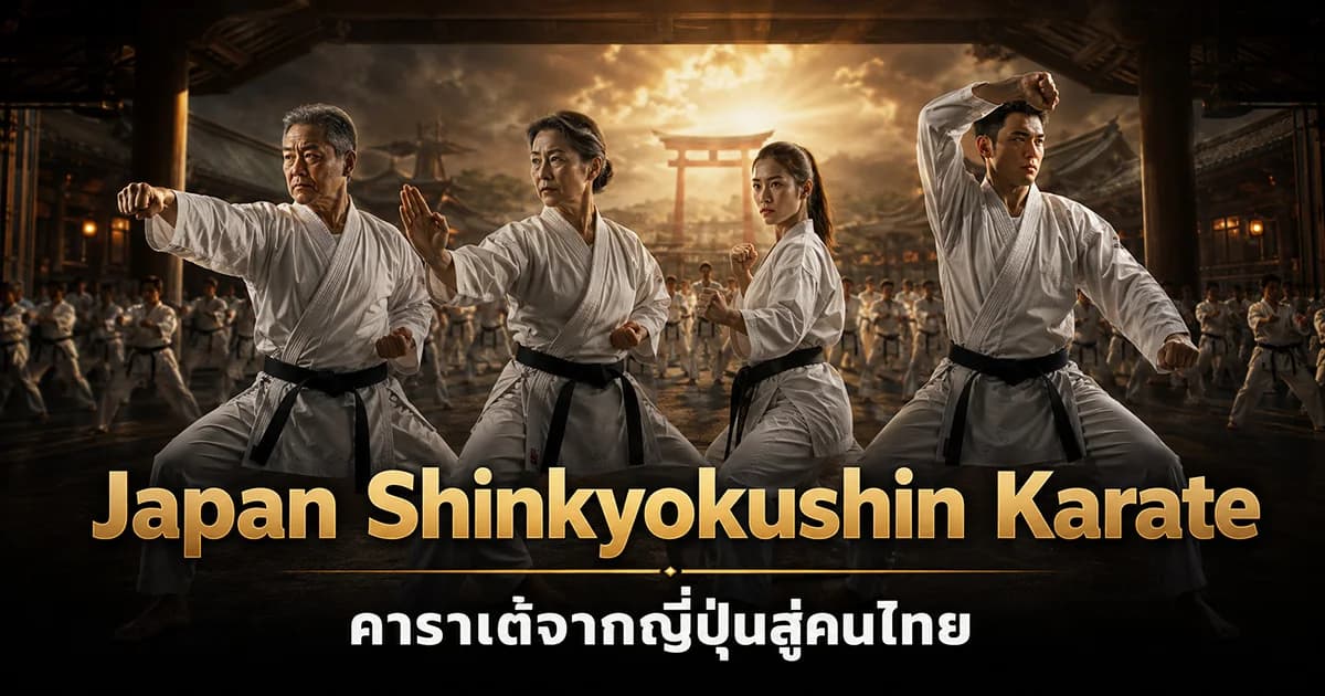 นักเรียนคาราเต้ Shinkyokushin ฝึกคุมิเตะในโดโจ