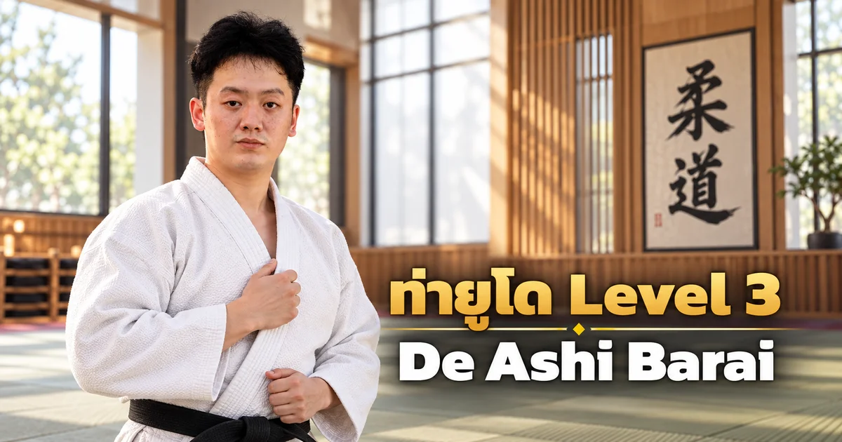 ภาพประกอบครูยูโด IMAC Dojo ในโดโจสมัยใหม่ สำหรับบท De Ashi Barai Level 3